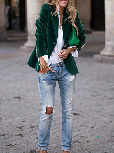 JULISSA | ELEGANTER VELVET BLAZER