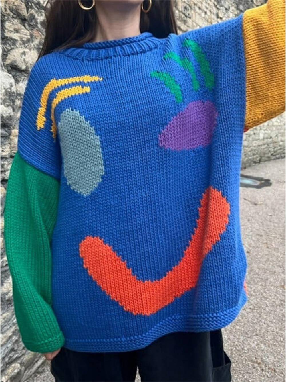 Fröhlicher Sonntag Wohlfühl-Strickpullover