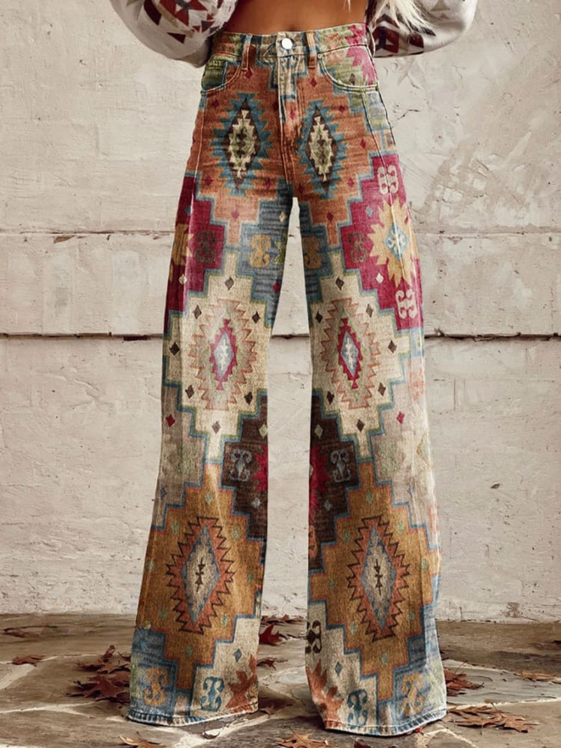 Léa - Retro Chevron Hosen