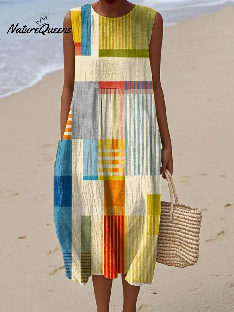 Poppy | Moderne Patchwork Kleid