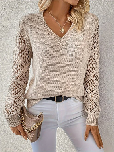 Elizabeth | Weicher V-Ausschnitt Pullover