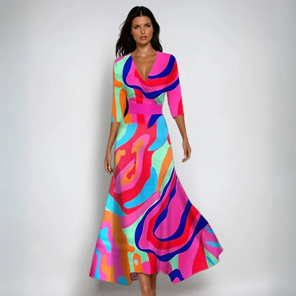 Chloe | Elegantes Blumen-Kleid