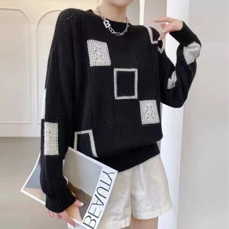 Clarisse™ - Entspanntes geometrisches Pullover