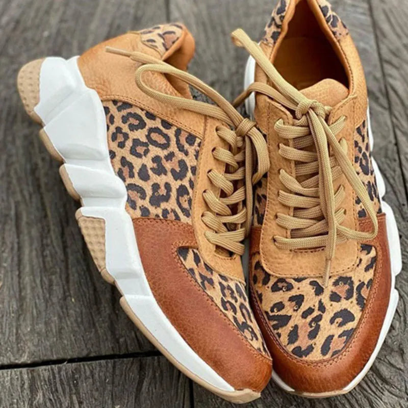 Irmgard | Bequeme Leoparden-Sneakers