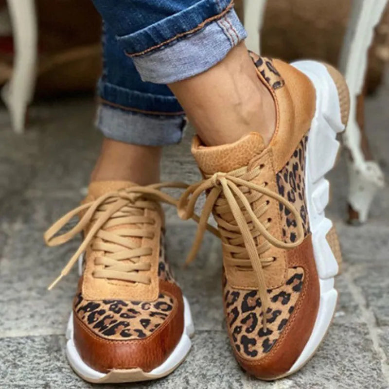 Irmgard | Bequeme Leoparden-Sneakers