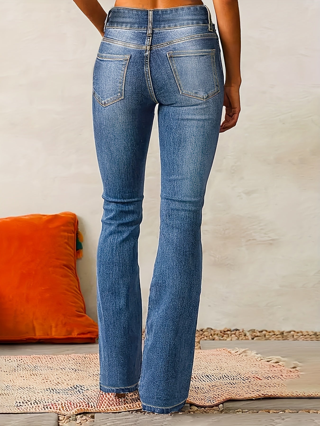 Aya™ | Hochtaillierte, Ausgestellte Jeans