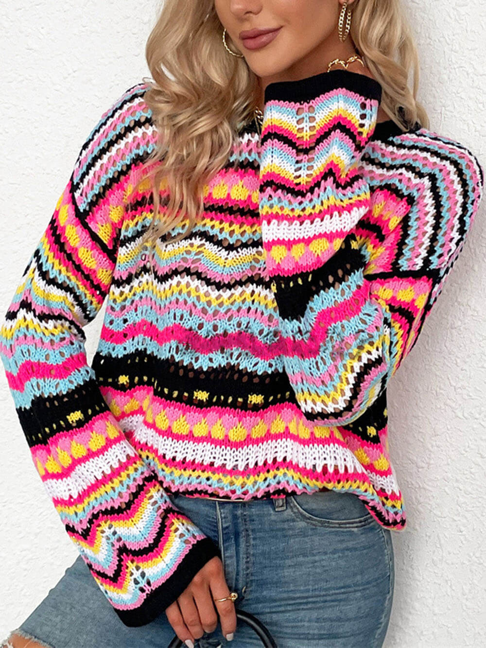 Langer Wochenendpullover