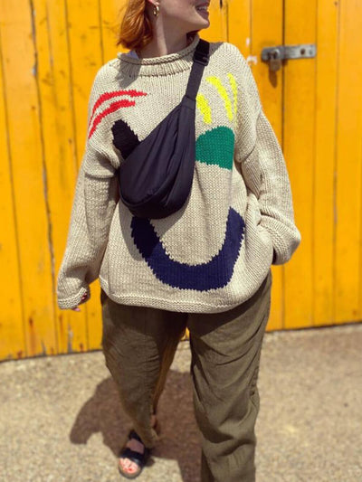 Fröhlicher Sonntag Wohlfühl-Strickpullover