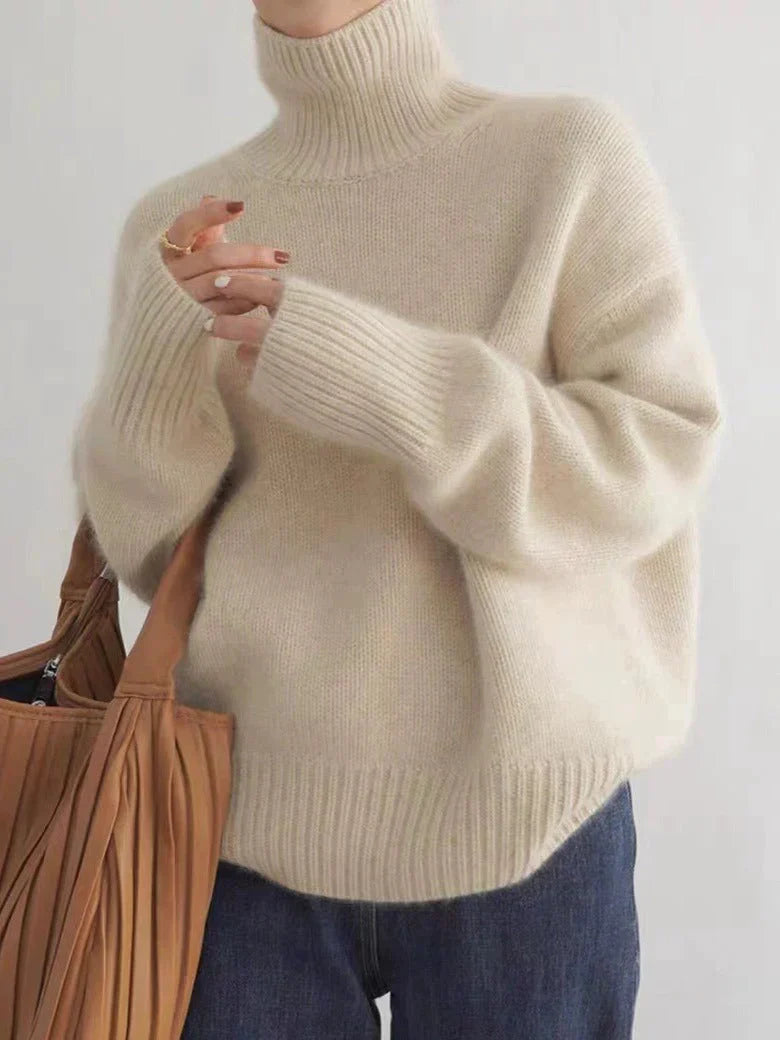 LOTTIE™ | CASHMERE-PULLOVER MIT STEHKRAGEN