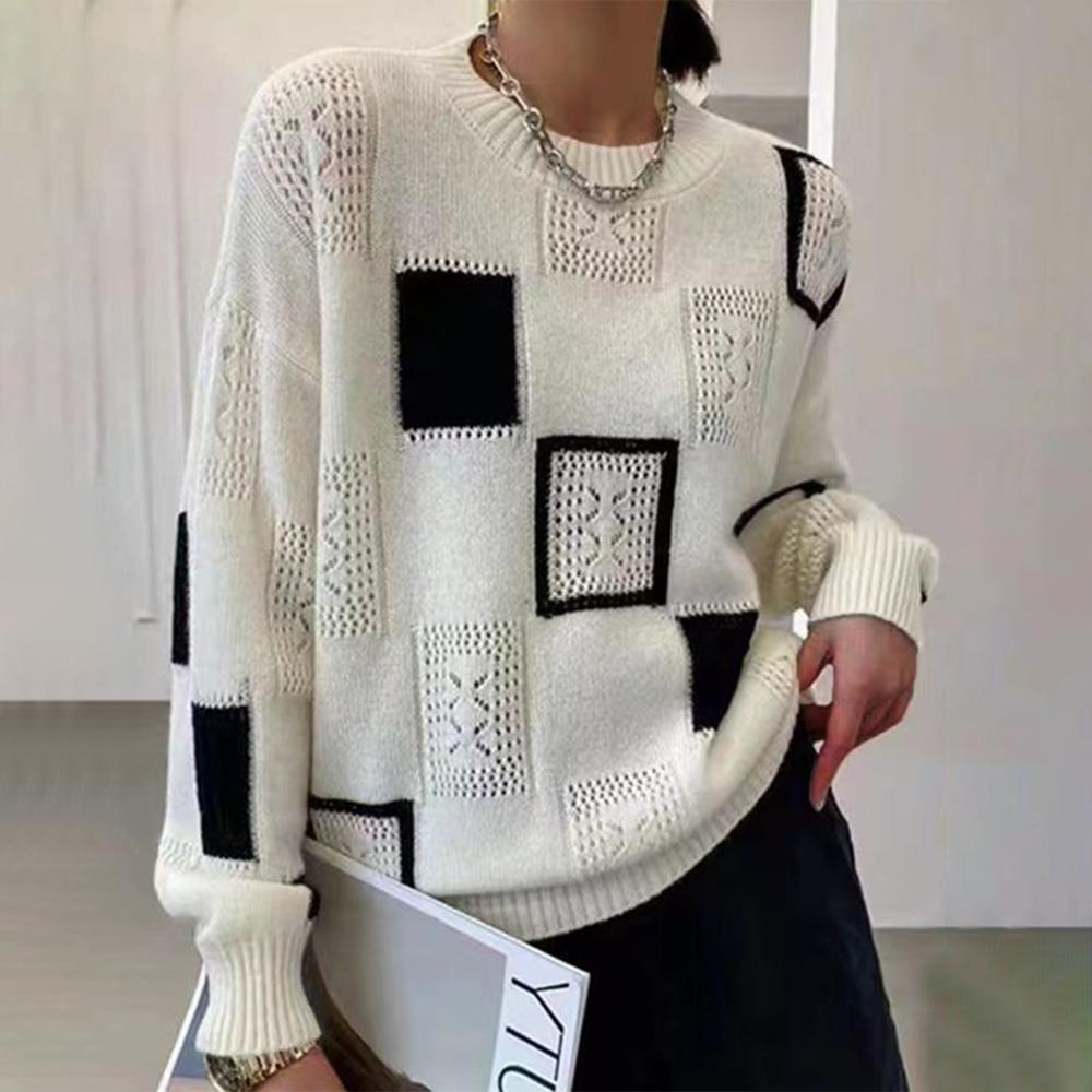 Clarisse™ - Entspanntes geometrisches Pullover