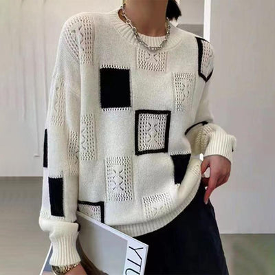 Clarisse™ - Entspanntes geometrisches Pullover