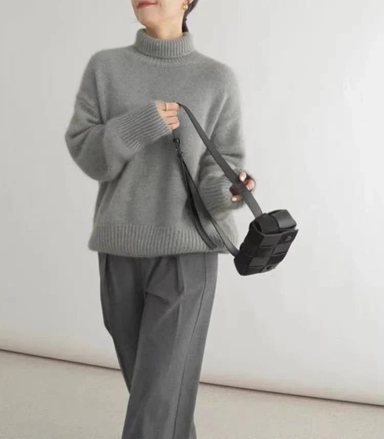 LOTTIE™ | CASHMERE-PULLOVER MIT STEHKRAGEN