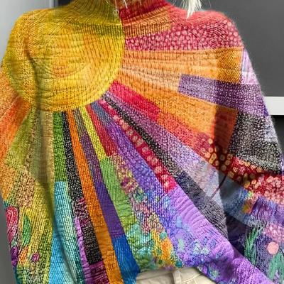 Ada | Farbiger und Lebhafter Rollkragenpullover