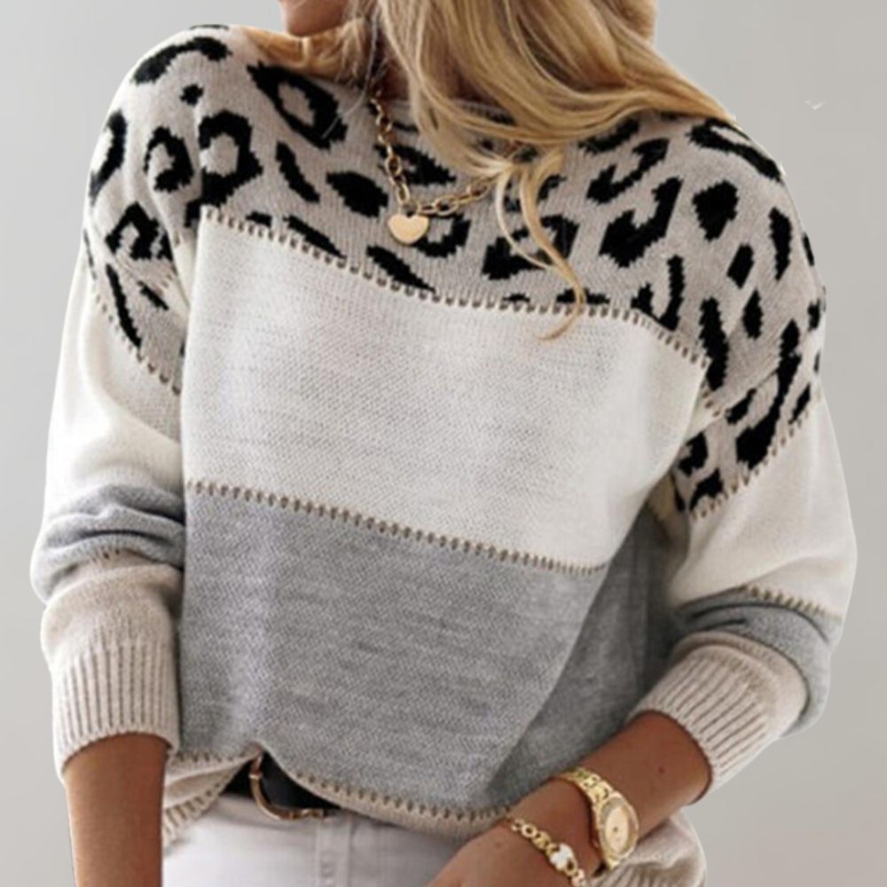 Charlene | Leopardenmuster Freizeitpullover
