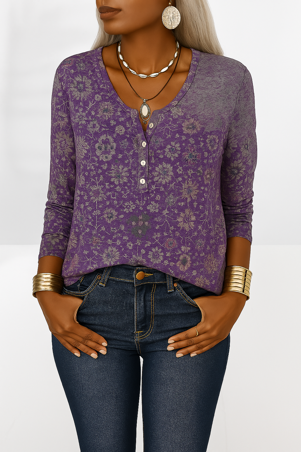 Marli - Elegante Boho-Bluse