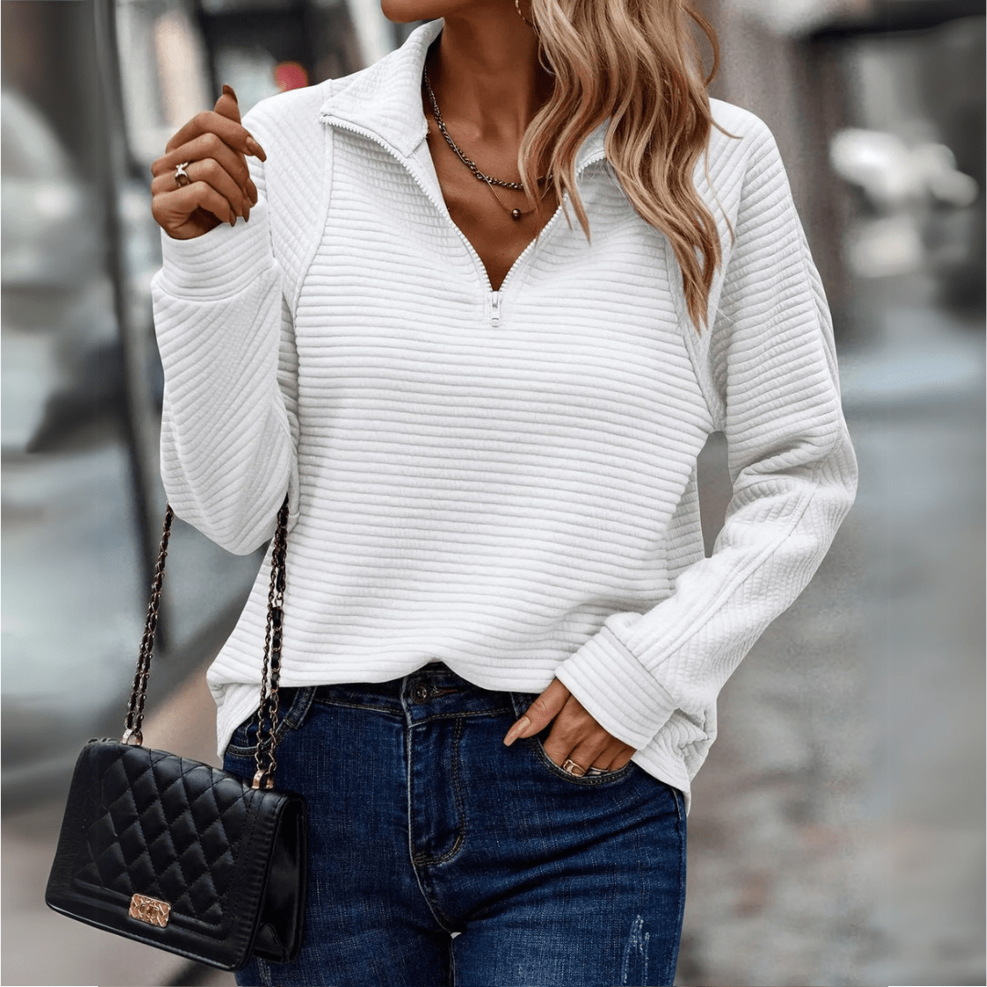 Jenica | Schicker Halb-Zip Pullover