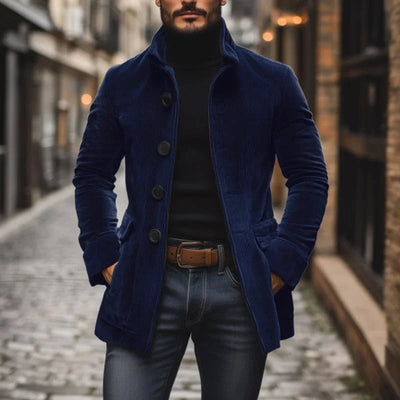 Elegante Cordjacke mit Hohem Kragen für Stil 5
