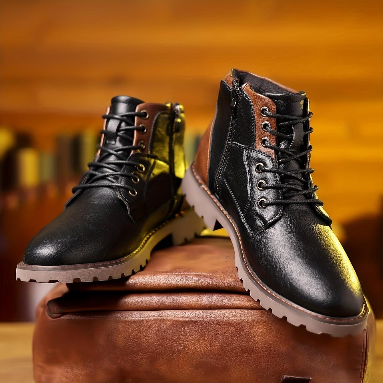 Elegante Lederstiefel mit seitlichem Reißverschluss 2