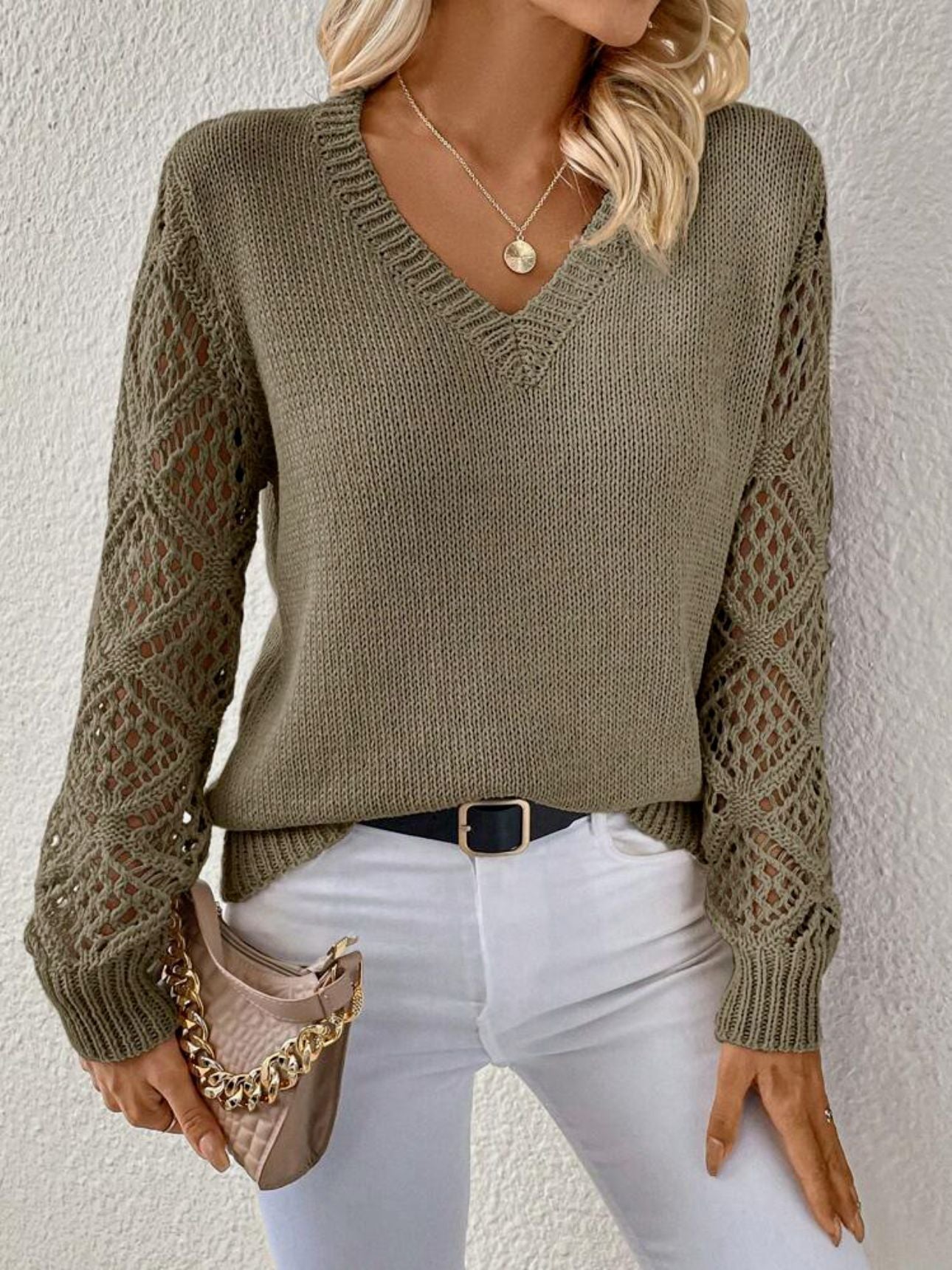Elizabeth | Weicher V-Ausschnitt Pullover