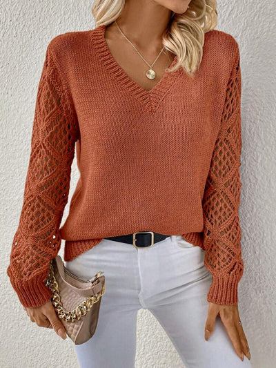 Elizabeth | Weicher V-Ausschnitt Pullover
