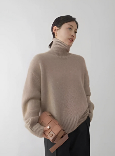 LOTTIE™ | CASHMERE-PULLOVER MIT STEHKRAGEN