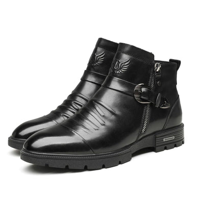 Schwarze Herren Stiefel für Elegante Anlässe 0