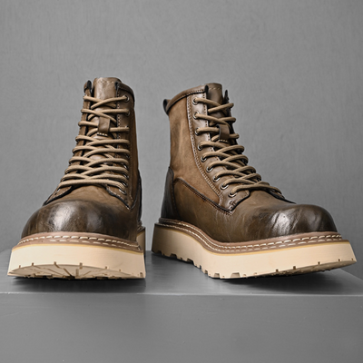 Schwarze Herrenstiefel mit modernem Outdoor-Stil 4