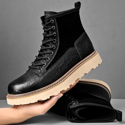 Schwarze Herrenstiefel mit modernem Outdoor-Stil 5