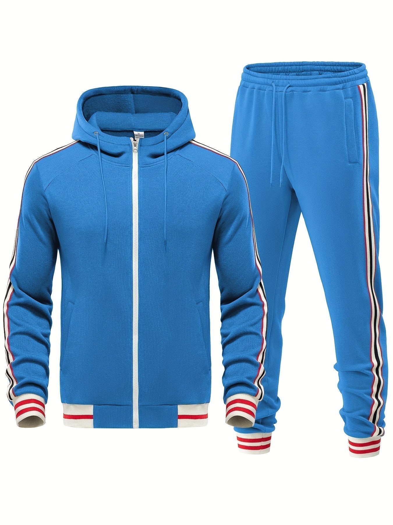 Stylischer Trainingsanzug mit Modernem Streifenlook 0