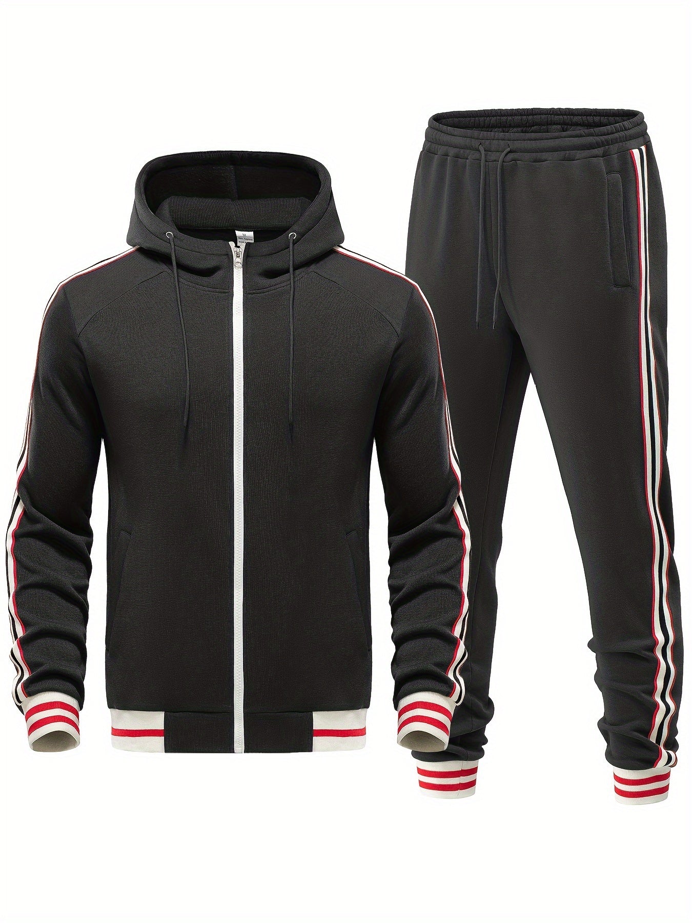 Stylischer Trainingsanzug mit Modernem Streifenlook 1