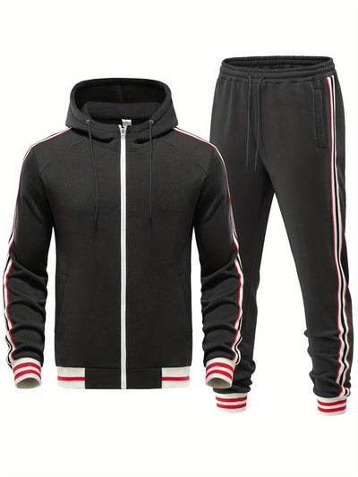 Stylischer Trainingsanzug mit Modernem Streifenlook 1