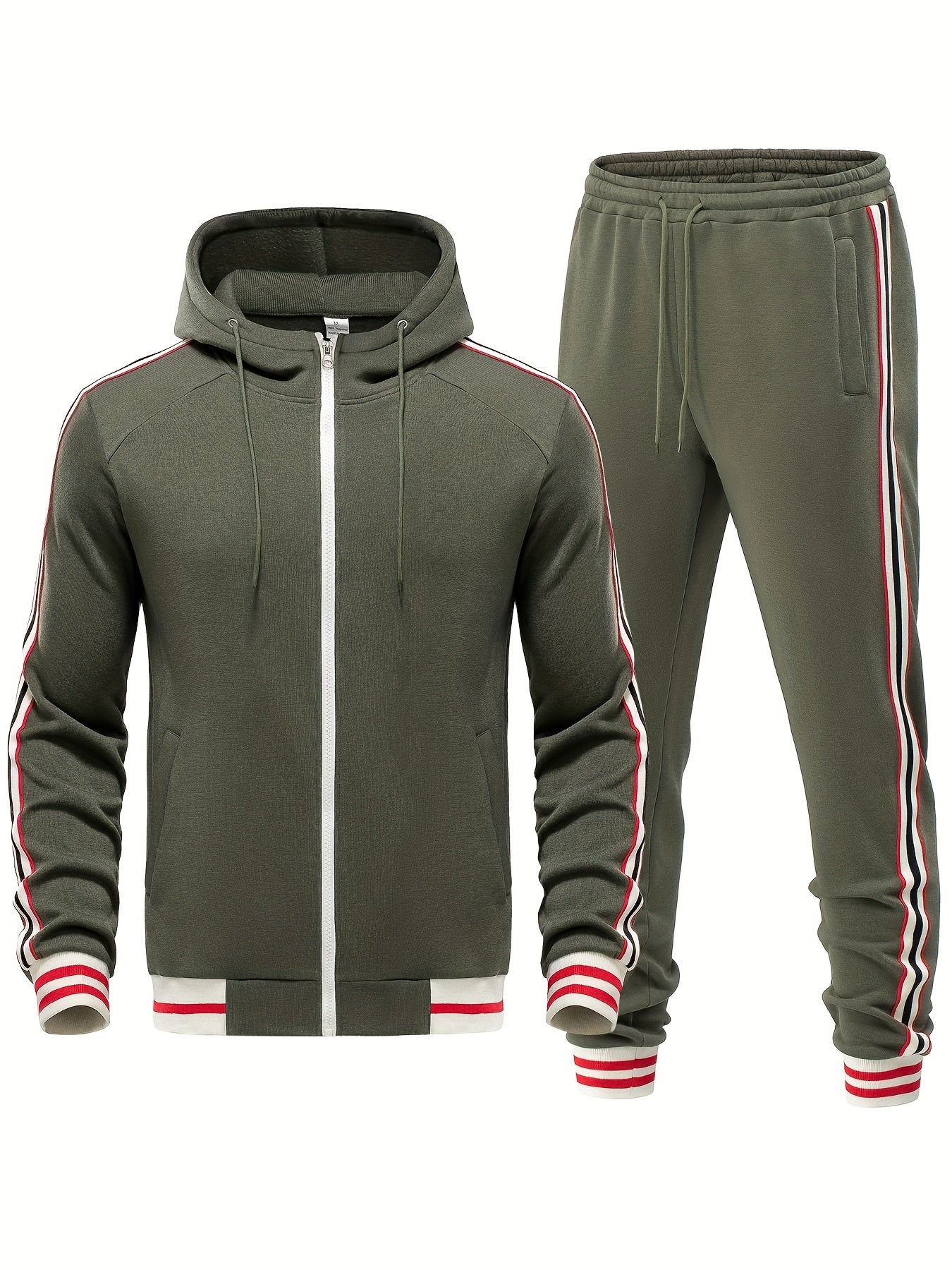 Stylischer Trainingsanzug mit Modernem Streifenlook 2