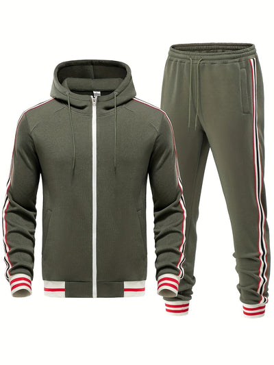 Stylischer Trainingsanzug mit Modernem Streifenlook 2