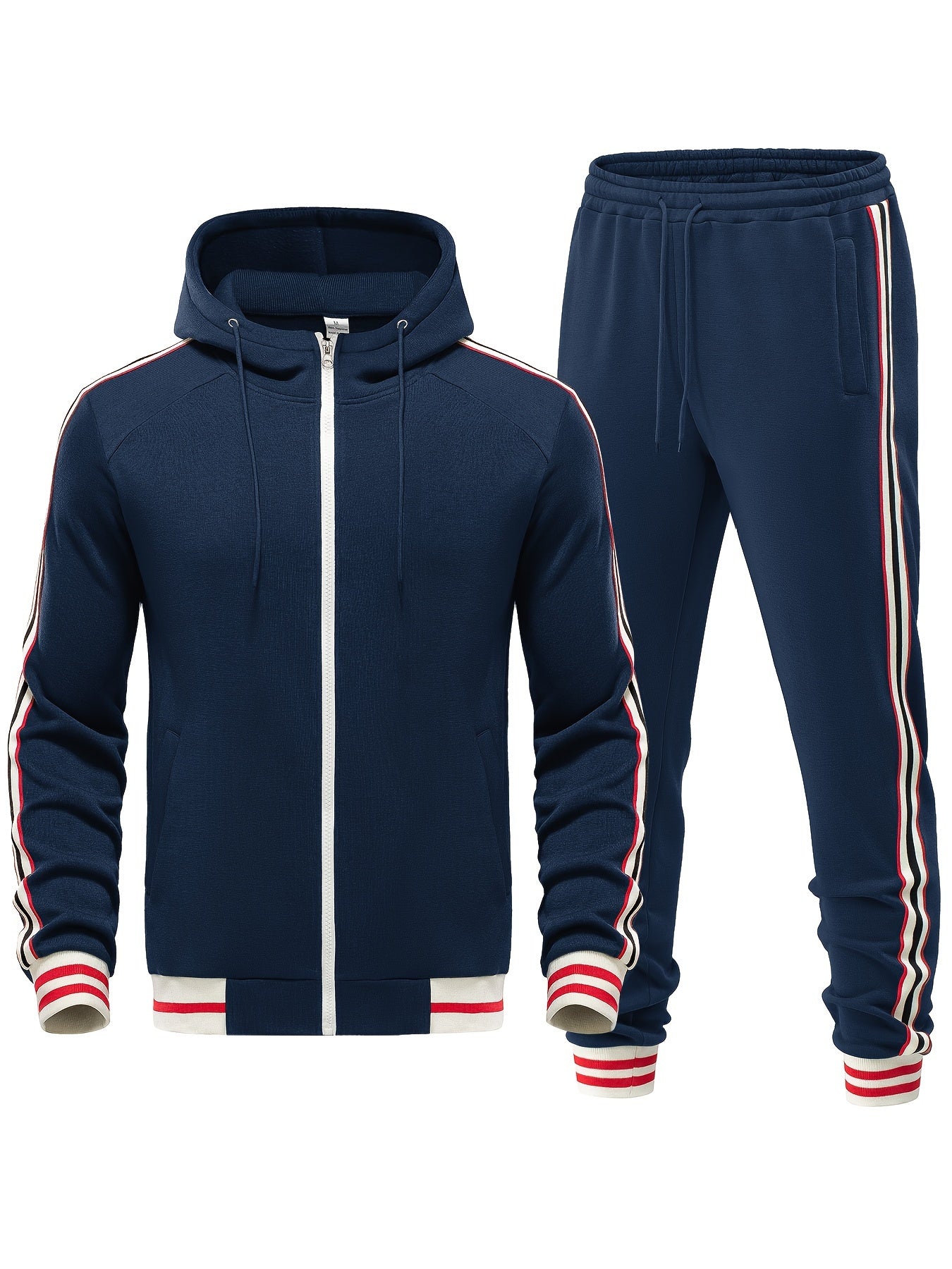 Stylischer Trainingsanzug mit Modernem Streifenlook 4