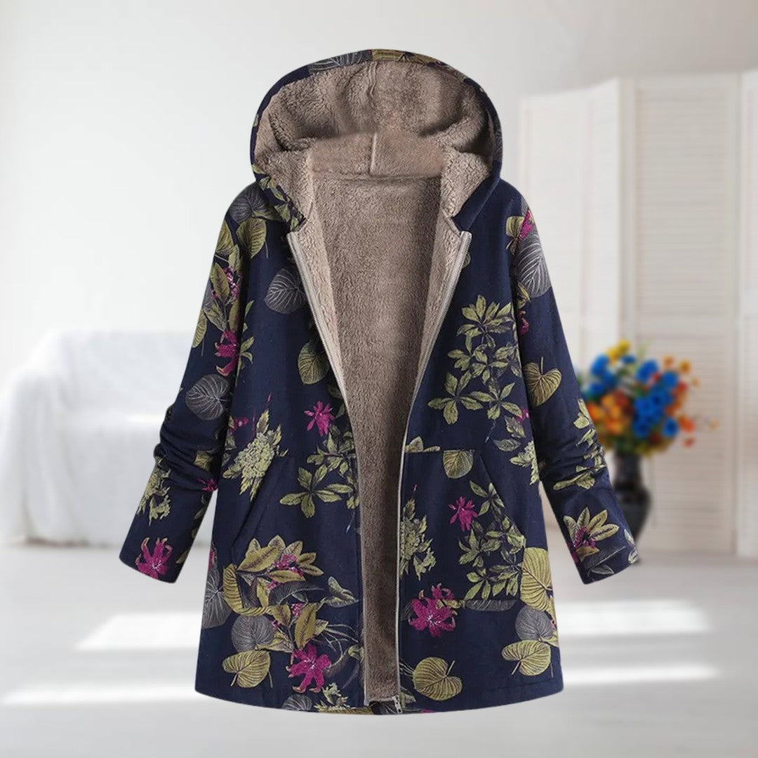 Kamellie – Leichte Winterjacke mit Kunstfellfutter