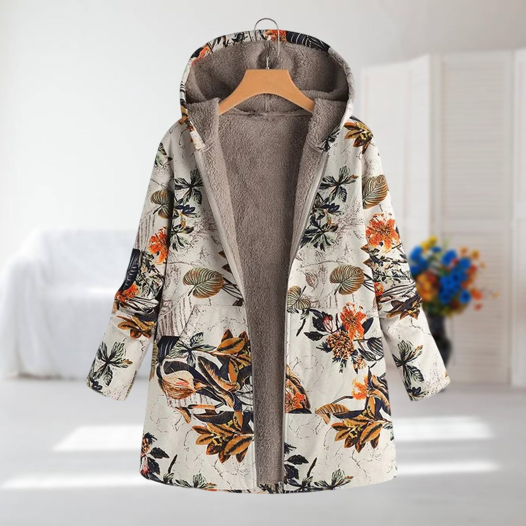 Kamellie – Leichte Winterjacke mit Kunstfellfutter