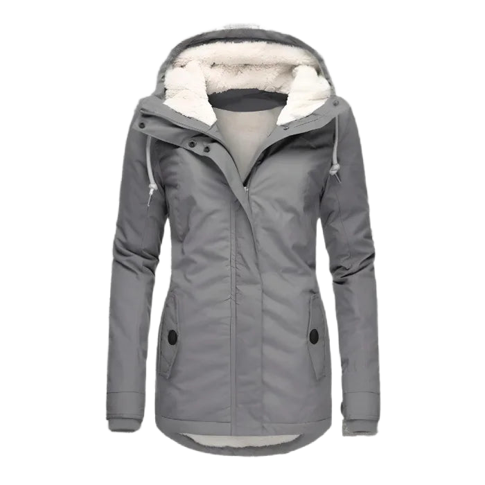 Wasserdichte Winterjacke mit praktischer Kapuze 1