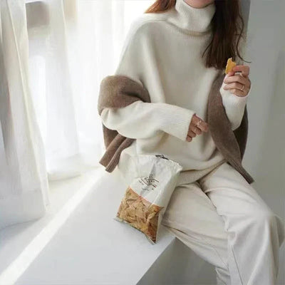 LOTTIE™ | CASHMERE-PULLOVER MIT STEHKRAGEN