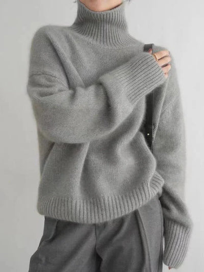 LOTTIE™ | CASHMERE-PULLOVER MIT STEHKRAGEN