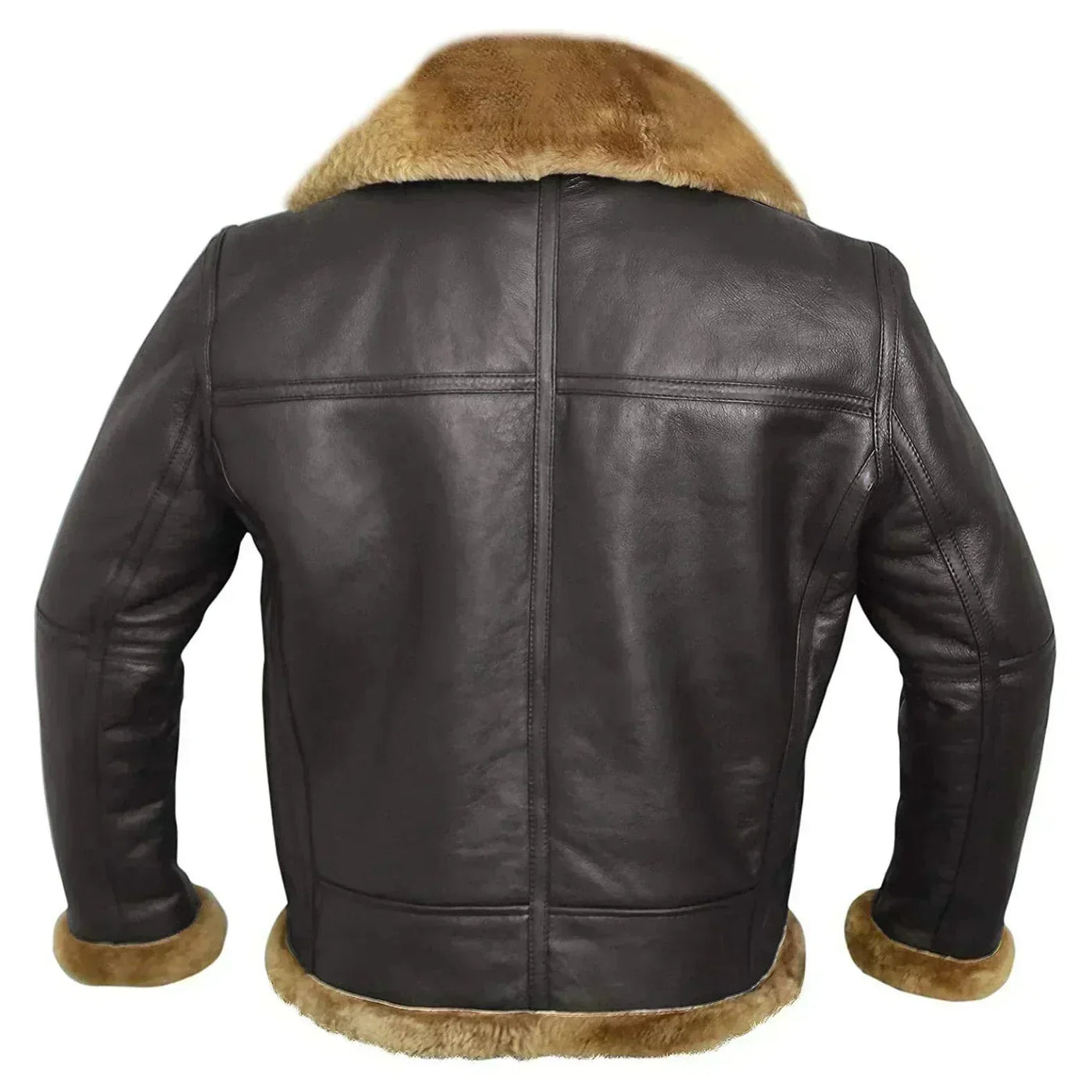 Fletcher™ | Premium Lammfell-Lederjacke