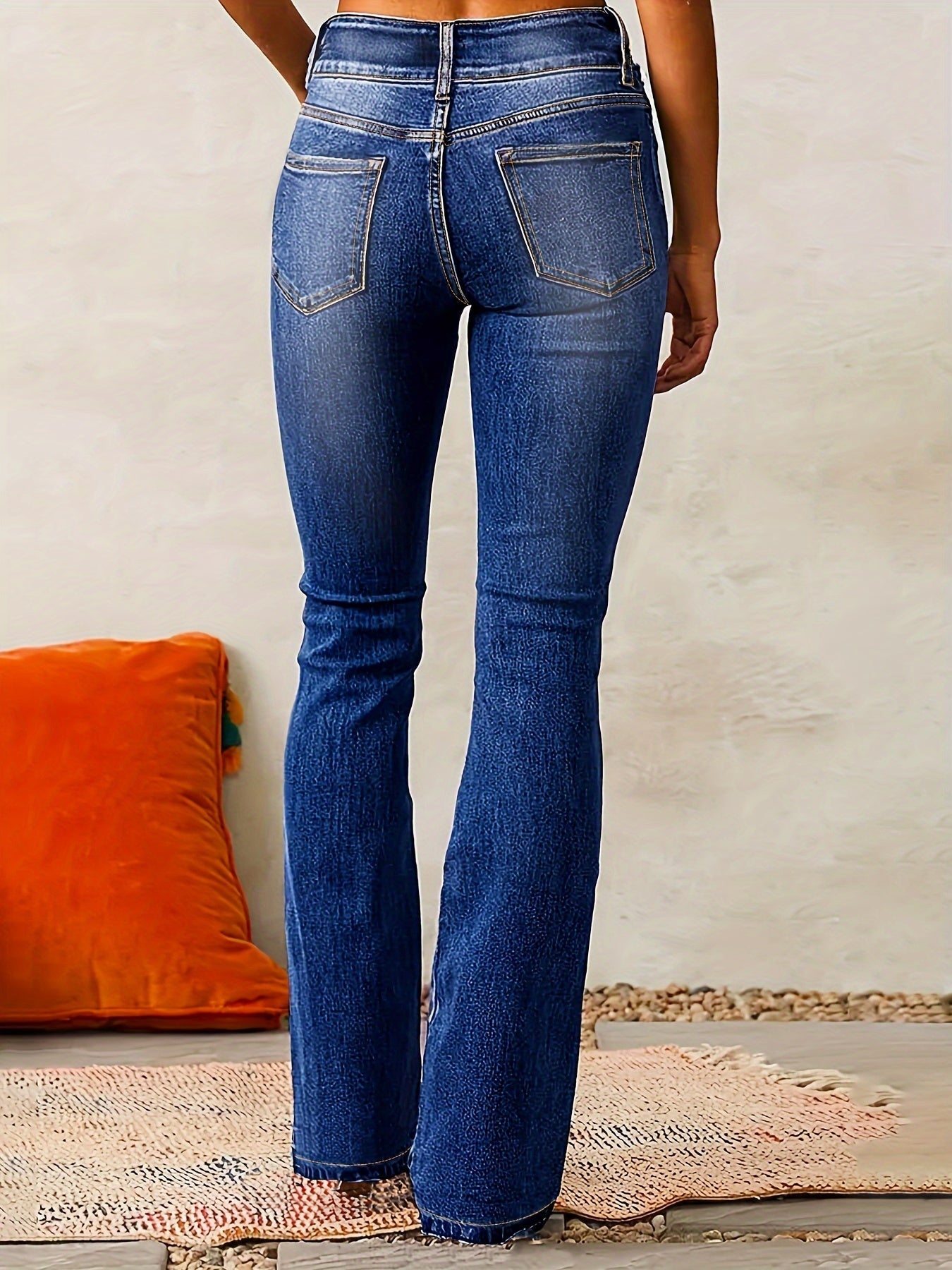 Aya™ | Hochtaillierte, Ausgestellte Jeans