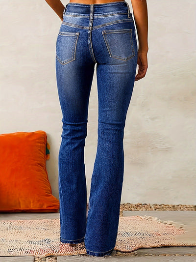 Aya™ | Hochtaillierte, Ausgestellte Jeans