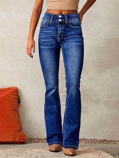 Aya™ | Hochtaillierte, Ausgestellte Jeans