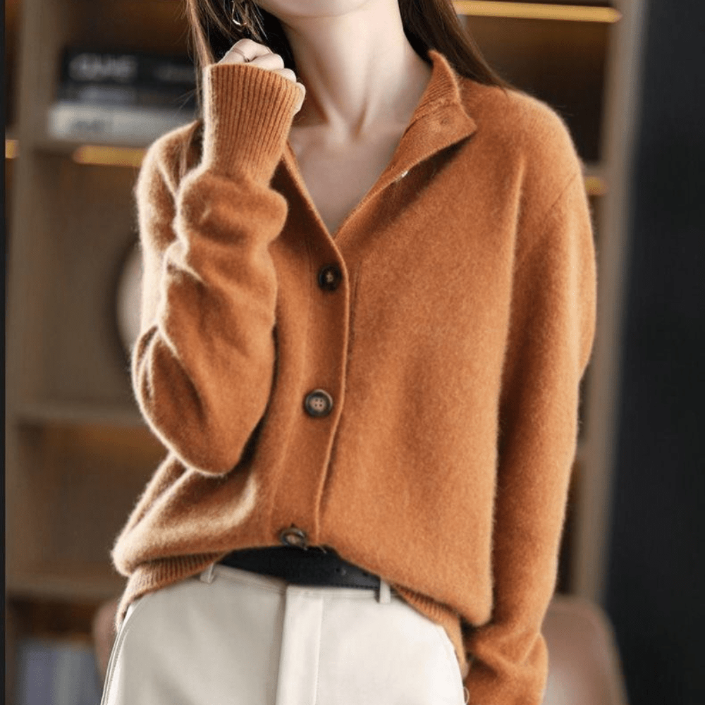 Anny | Luxuriöser Cashmere Strickcardigan
