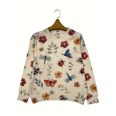 Flor™ - Verspielt Garten Langarmshirt