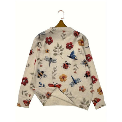 Flor™ - Verspielt Garten Langarmshirt