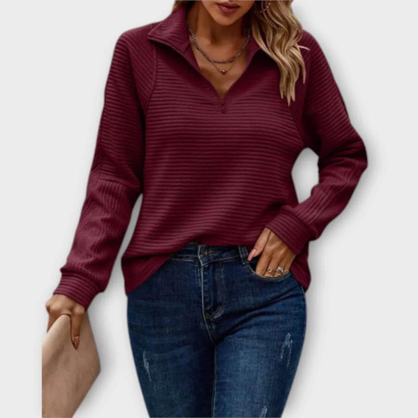 Gisela | Halb-Zip Pullover
