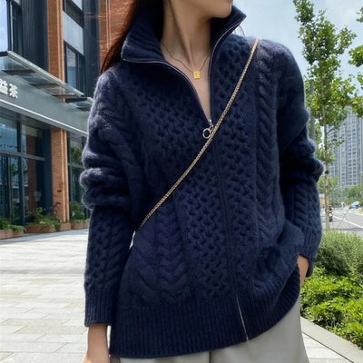 Gemütlich | Kabelstrick-Cardigan