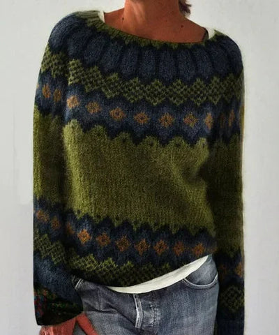 Izzel™ - Gemütlicher Fair Isle Pullover