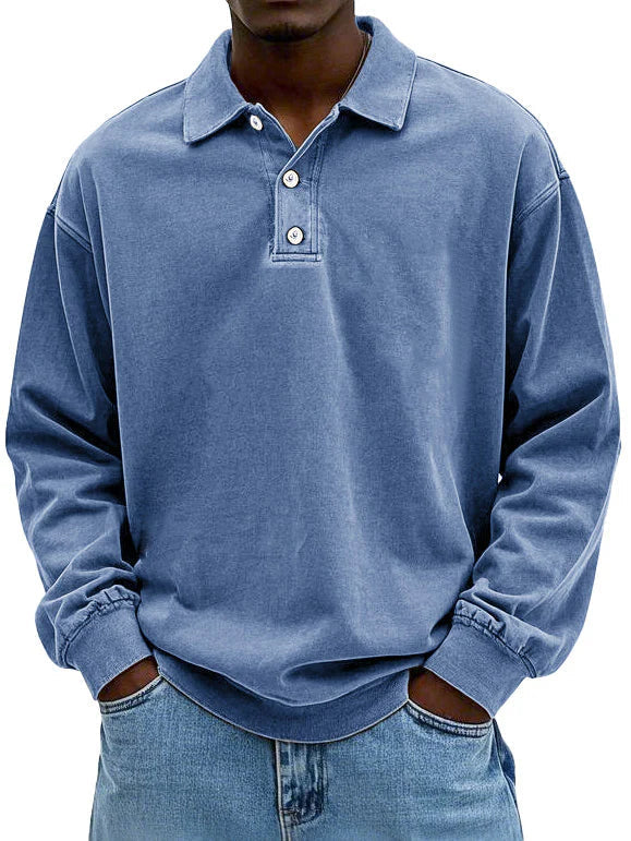 Rainer™ Herrenpoloshirt mit langen Ärmeln